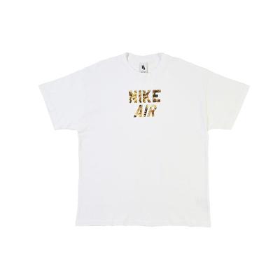 Air Force 1 Loose Fit Casual Sports Short Sleeve T-Shirt Men Tops White CJ1783-100