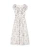 BODY Ruffle Sleeve Floral Print Dress X Purple [PROPOTION DRESSING] [Ecru / M]