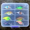 8pcs Professional Light weight Lures Basses Fishing Tackles Sinking Minnows Trouts Freshwaters Saltwater Use