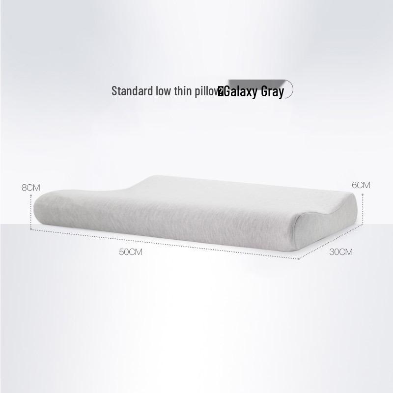 Thin Soft Memory Foam Neck Support Pillow – Removable, Washable Cover