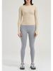 Damen Schnelltrocknendes Langarm-Yoga- und Lauf-Oberteil für Herbst und Winter