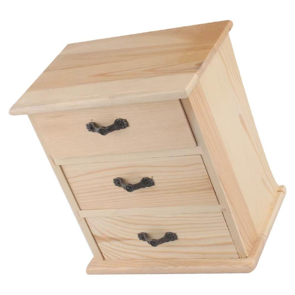 Mini 3 Tier Drawers Type Organizer 3-Layers Desk Sundries Box Stationery Storage Stand  Home