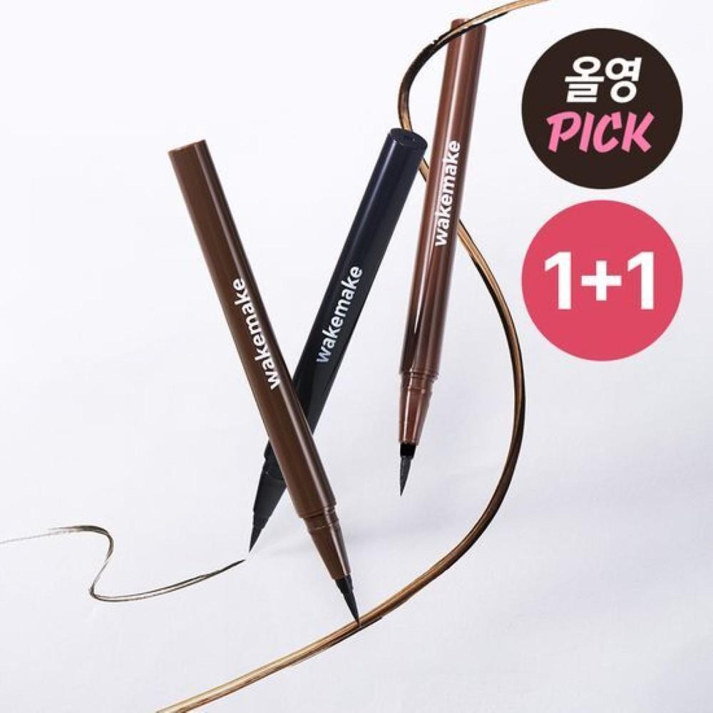 WAKEMAKE Any-Proof Pen Eyeliner 1+1 Set (New)