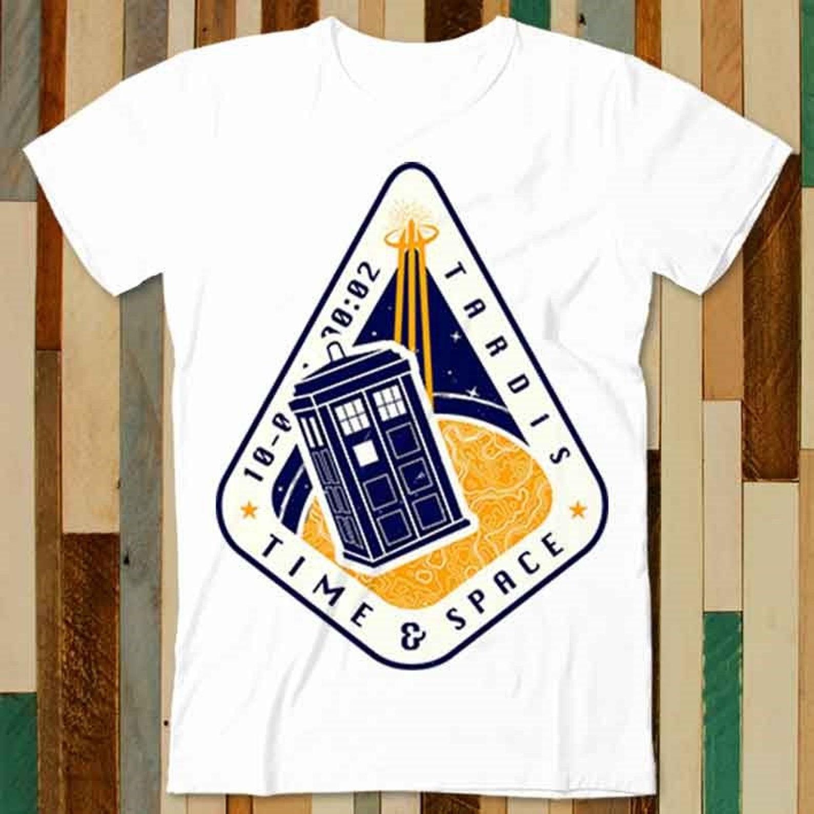 Doctor Who Tardis Time & Space Machine Box T Shirt Adult Unisex Men Women Retro Design Tee Vintage Top A4869 L