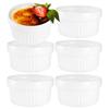 Tigelas de Cerâmica para Assar, Brancas, 6 Peças, 170 Ml