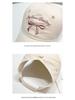 Spring/Summer Bow Embroidery Open-Top Hat: Women's Cute Ponytail Baseball Cap Fashion