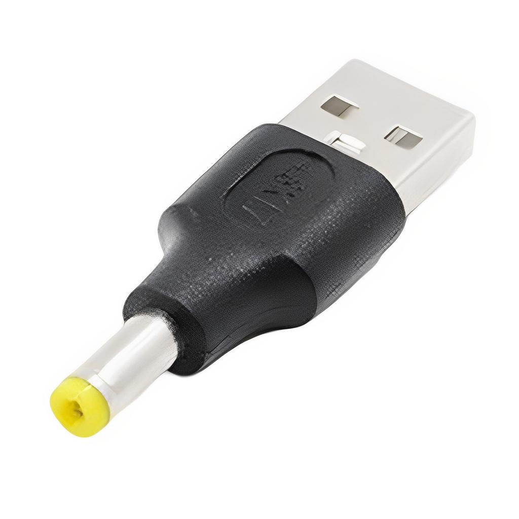 Usb DC Plug Converter USB2.0 Male to DC5V Male 2.5/3.0/3.5/4.0/4.8/5.5mm Adapter