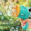 Dinosaur Bubble Machine Gun 40 Holes Bubble Gun Bath Toy Automatic Machine Soap Bubble Gun Children Toy (Not Come With Battery)