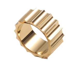 Anello Minimalista in Acciaio Inossidabile a Forma di Cuore Amore Vuoto per Donne Anelli con Zirconi Intarsiati Colore Oro Impermeabile Gioielli Moda Romantica