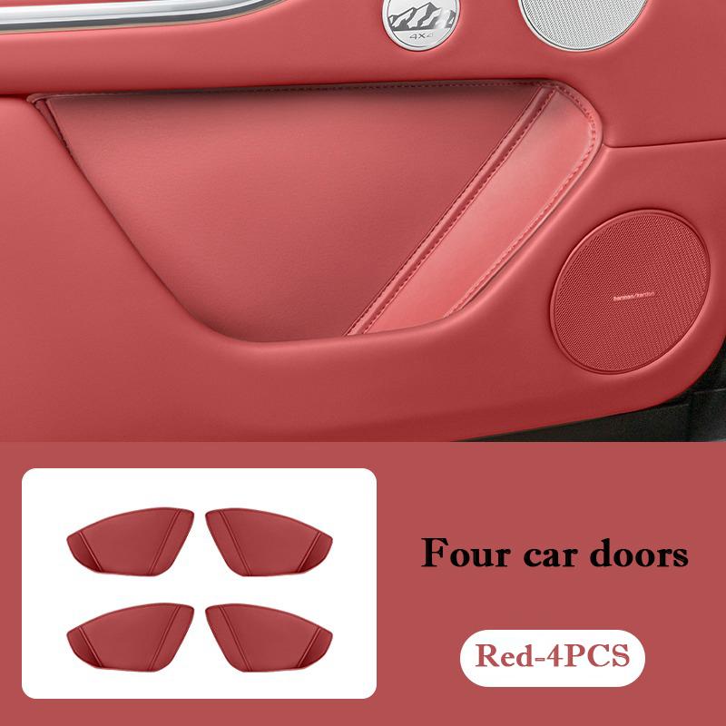 For Tank 700 Hi4-T 2026 2026 Car Door Slot Mats Leather Protective Pad Door Groove Mat Storage Barrel Interior Accessories