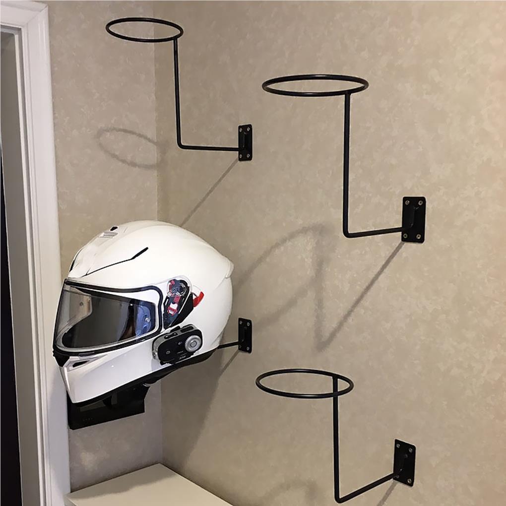 Motorcycle Helmet Rack Wall Mount Holder Hanger Living Room Supplies