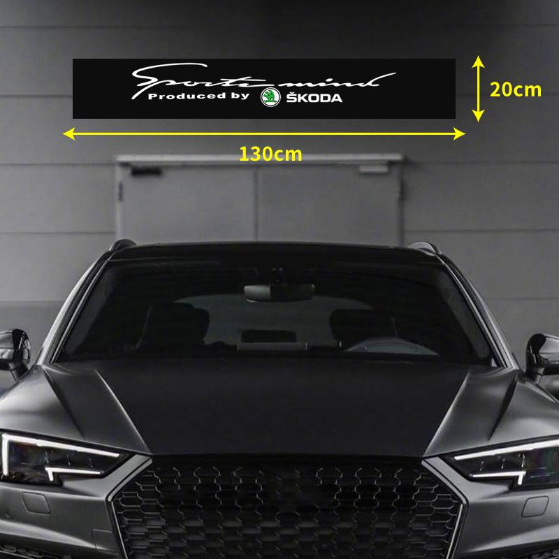 TTJJ2 Auto Front Heck Windschutzscheibe Dekorationsaufkleber Für Skoda Octavia MK2 MK 2 3 A5 A7 A8 Fabia Karoq Superb Rapid Kamiq Scala