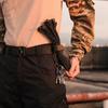 Set of 3 Outdoor Keychain Tactical Gear Clip Holder Bag Belt Keychain EDC Molle Webbing Gloves Rope Holder Military Hook  Practical Use