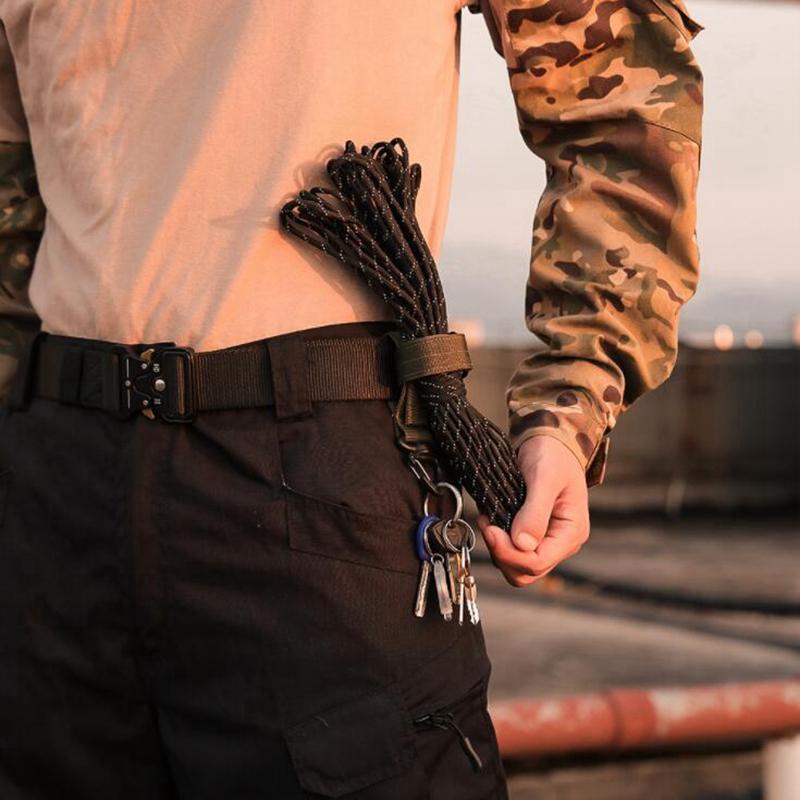 Set of 3 Outdoor Keychain Tactical Gear Clip Holder Bag Belt Keychain EDC Molle Webbing Gloves Rope Holder Military Hook  Practical Use