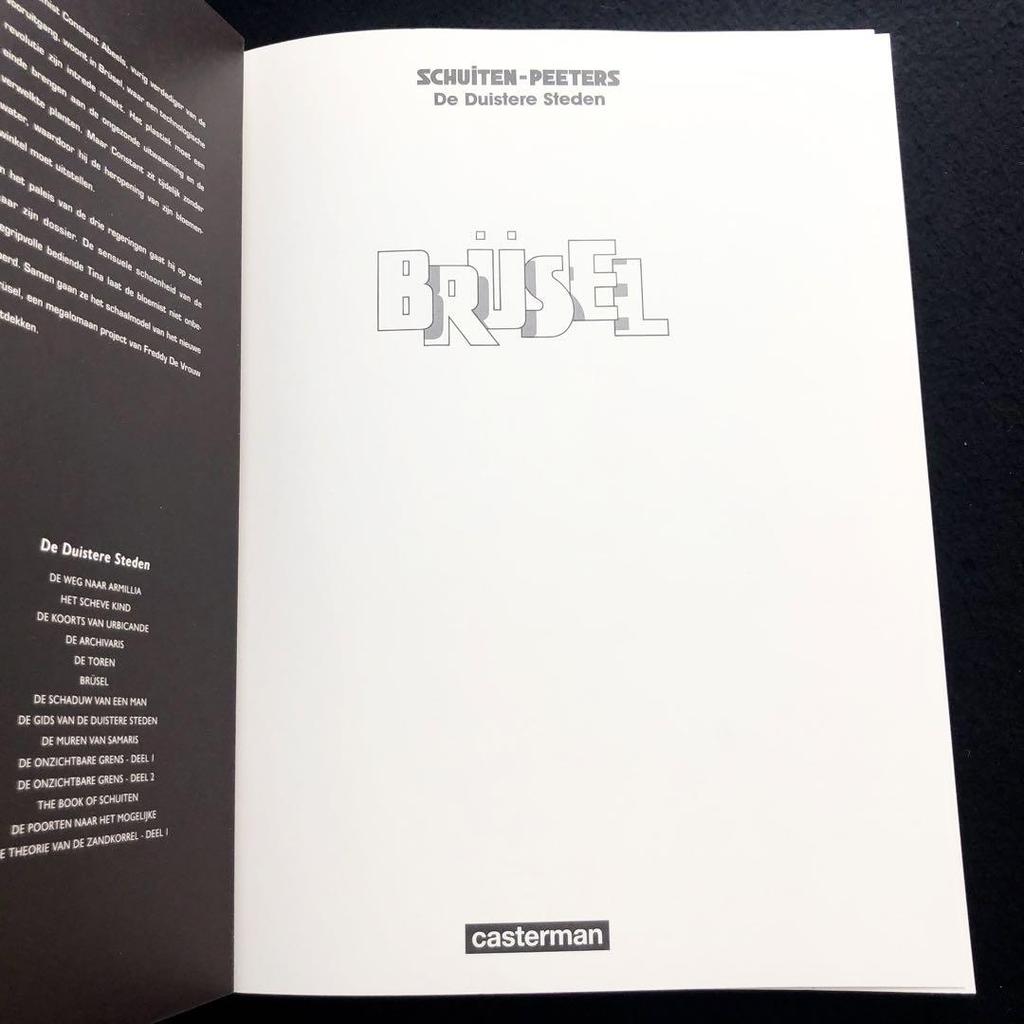 [USED] Francois Schuiten's Collection of Works "BRUSEL" (Dark Countries) Dutch Version