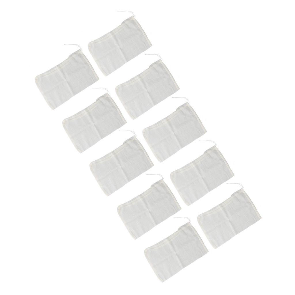 50PCS 20x30cm Cotton Drawstring Bag Reusable Muslin Bag Spices Sachet Bag for Household