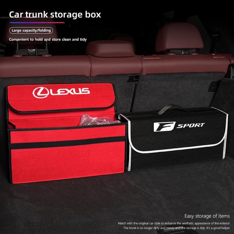 Car Trunk Organizer Storage Bag Foldable Tidying Case Tire Valve Cap For Lexus ES LM GS IS NX RX LX RZ IS250 IS430 RX300 ES300H wzdf76