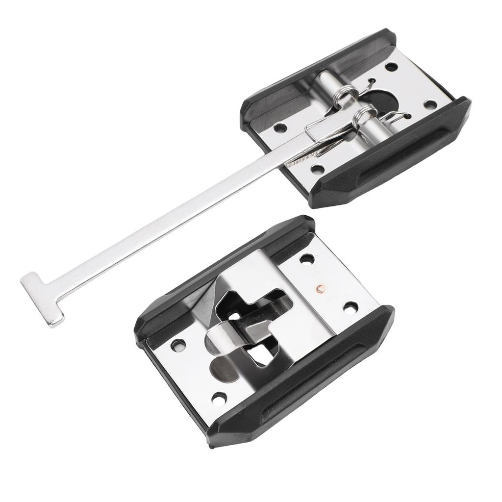 T Style Entry Door Latch Thickened 304 Stainless Steel RV Entry Door Latch Catch Holder for Travel Trailer 6 Inch