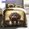 Set cu cuvertură și fețe de pernă cu model de desene animate Decorare casă Cadou de ziua de naștere (1 * husă de pilotă + 2 * fețe de pernă, fără miez)
