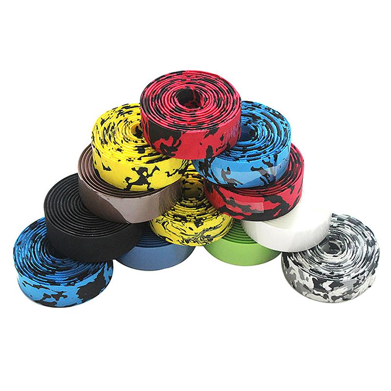 2 Pcs Eva Bicycle Handlebar Tape Cycling Mountain Bike Handle Belt Reflective Wrap Road Bike Belt With Bar Plugs