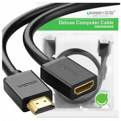 Ugreen HD107 HDMI Male To HDMI Female Cable, Full HD, 3D, 0.5M (Black)
