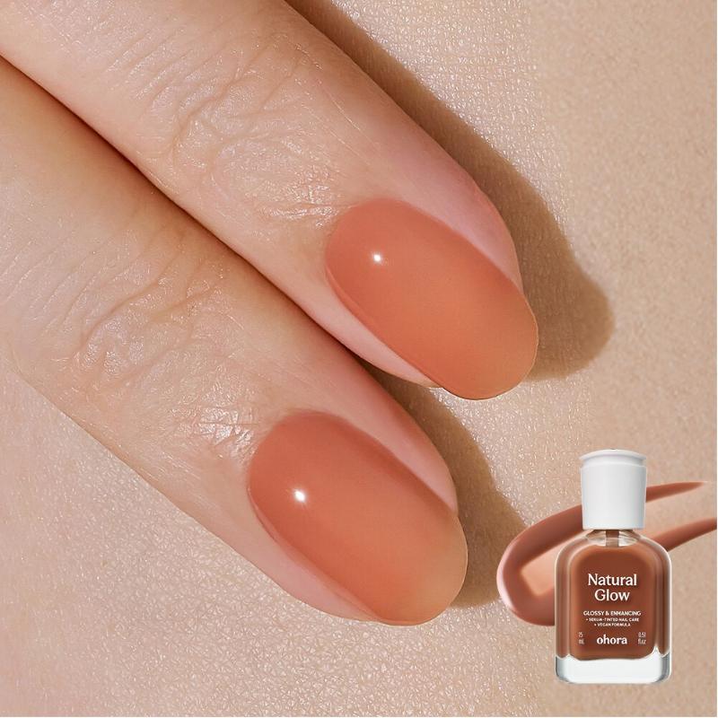 OHORA Fortifiant Ongles Sirop 15ml (15 Couleurs / Incl. 5 NOUVELLES Couleurs) - Vernis Hydratant pour Soin des Ongles
