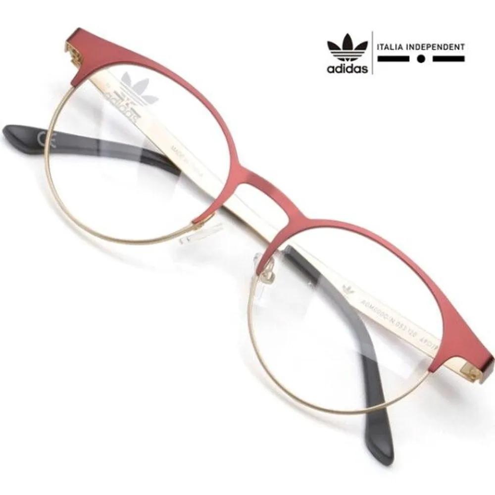 adidas Eyeglass Frames AOM000O N 053 120 Men's Women's Lightweight Round Metal Frames