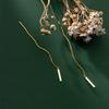 925 Sterling Silver Long Tassel Line Link Chain Drop Earrings for Women Korean Style Fine Jewelry