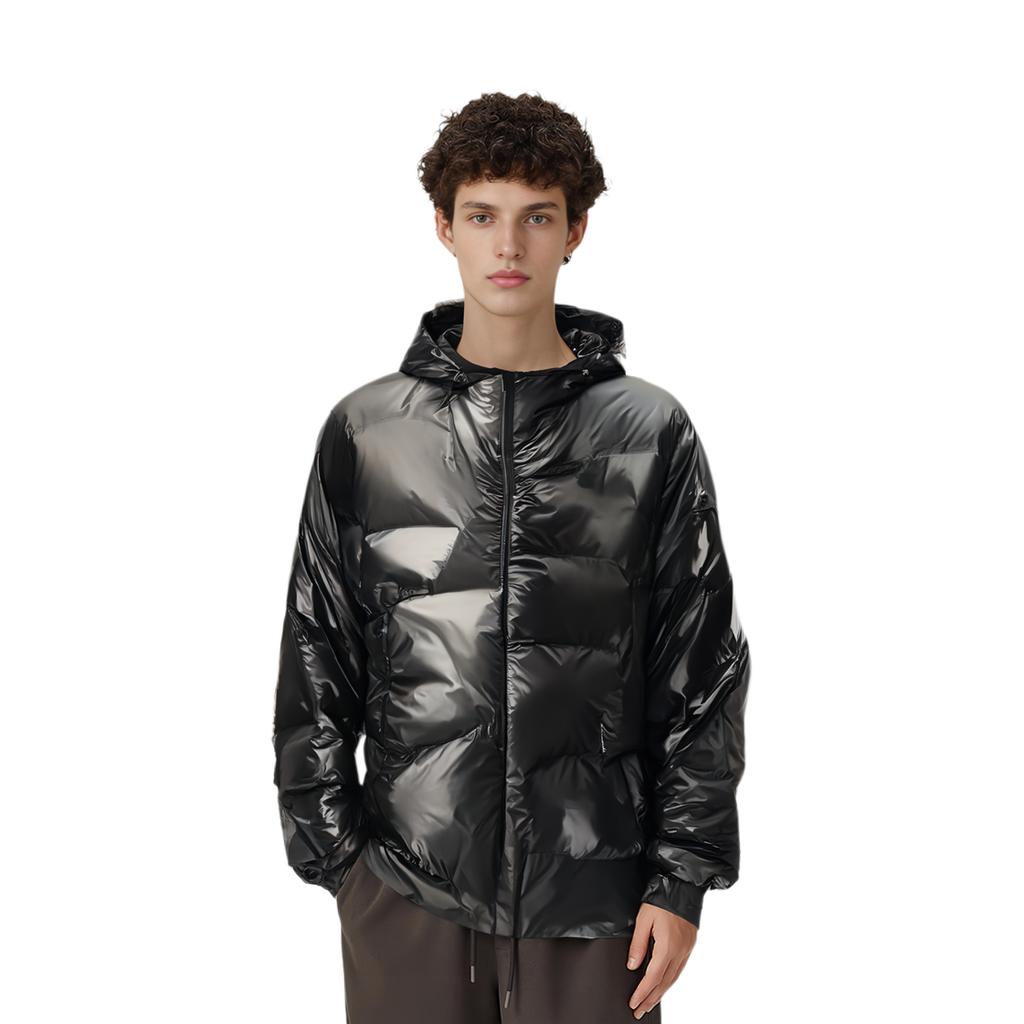 Calvin Klein Solid Color Hooded Zip-Up Long Sleeve Jacket Men Jackets Black K10K113721-BEH