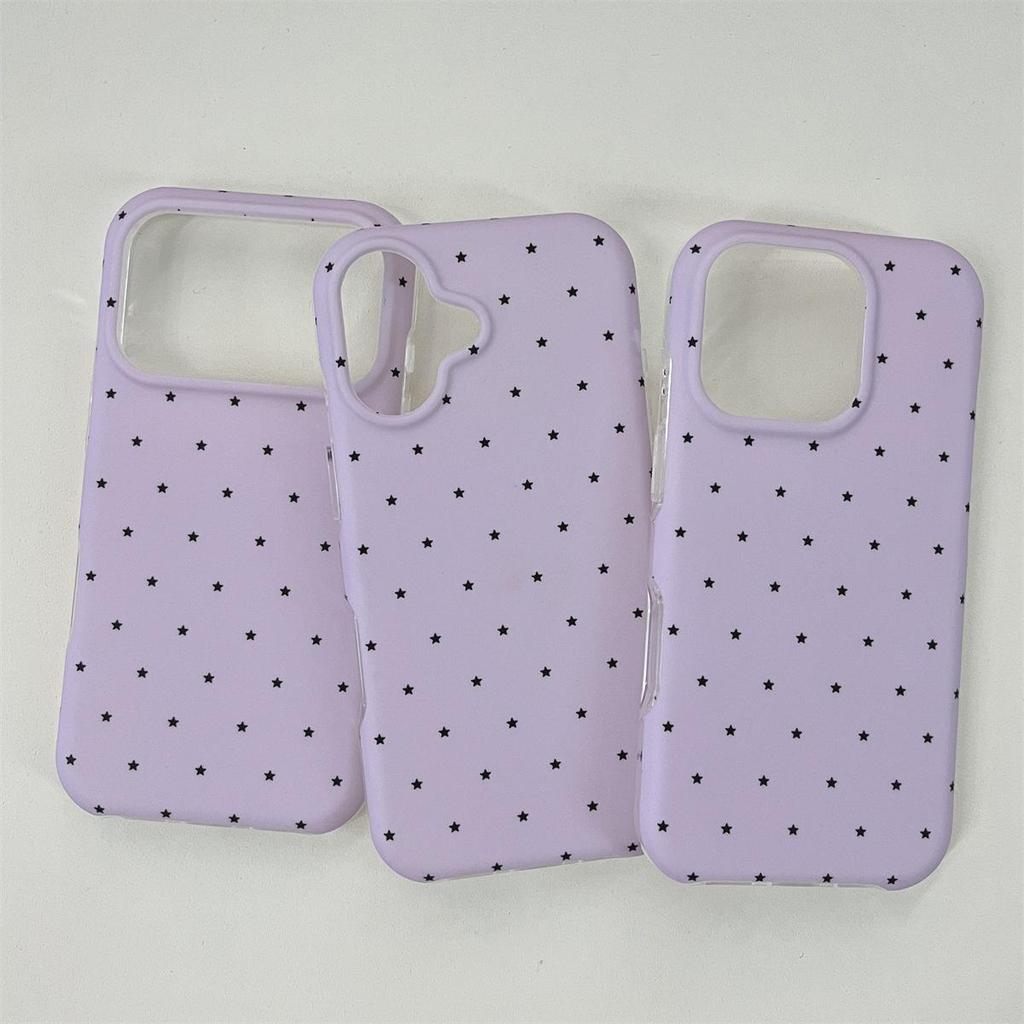 Cartoon Star Little Bear Stand Anti-Fall Phone Case for iPhone 14/13 and Apple 17/16/15 PROMAX