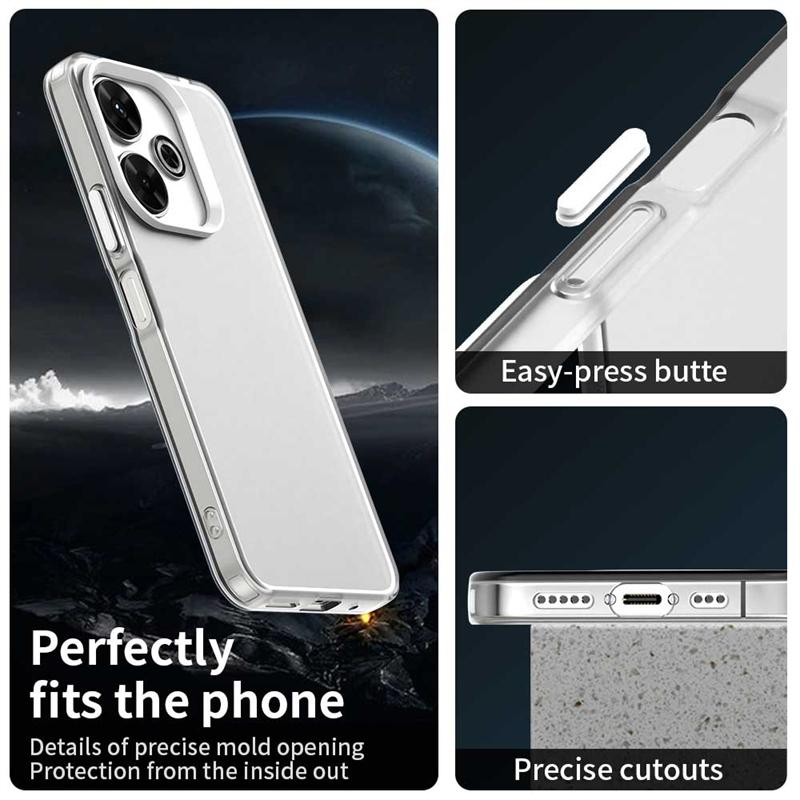 Pentru Poco M6 Husă Poco M6 Capas Culoare Telefon Bumper Mată Mată Antișoc Transparentă Clară Fundas Xiaomi Poco M6 M 6