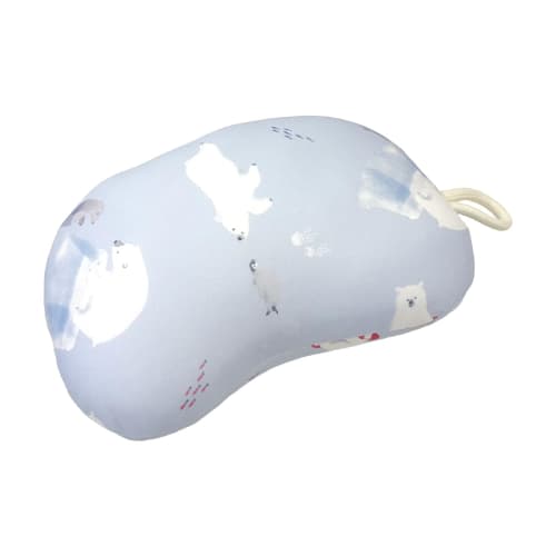 Friends Hill Cooling Mini Pillow, Polar Bear Holiday, Blue [WS-194-504] Q-MAX 0.40 or Higher, Antibacterial