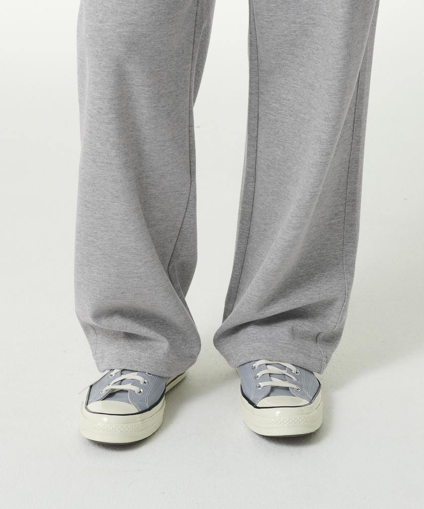 Musinsa Standard [Cooltandard] One-Pleat Wide Lounge Sweatpants [Medium Grey]