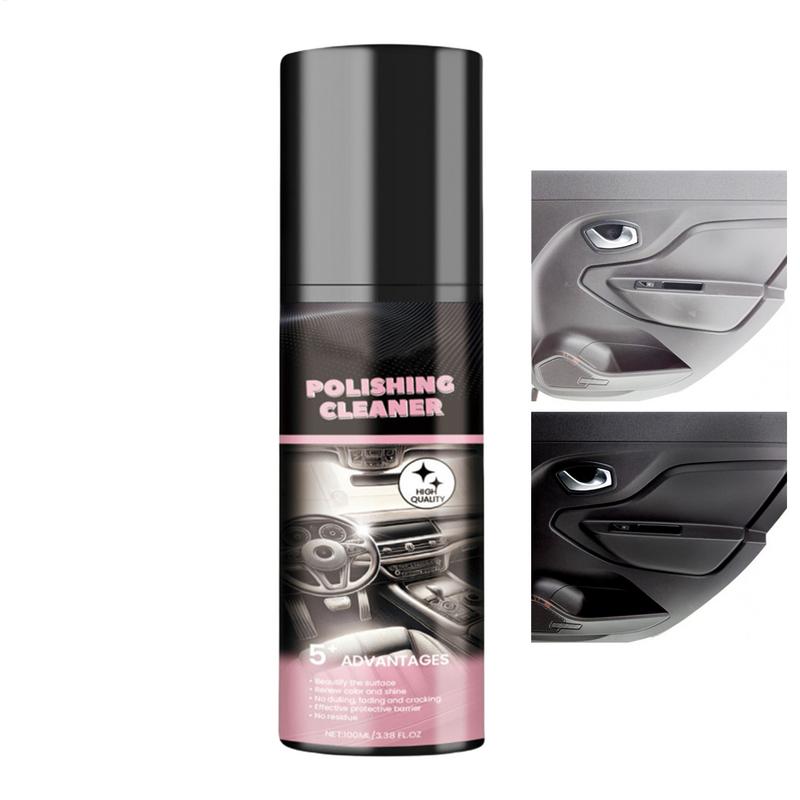 1pc 100ml Auto Interior Polish Car Shine Cleaner Interior Detailer Spray Protective Color Fading Repair Car Care Detailing Spray