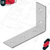 Carpenter's Angle, Construction Connector, Steel, Galvanized, 50X80X25 Mm, 25 Pcs