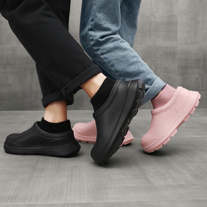 Herbst und Winter Paar Wasserdicht Plüsch Warm Baumwollschuhe Outdoor Plateau Rutschfest Lässig Mode Basic Vielseitig