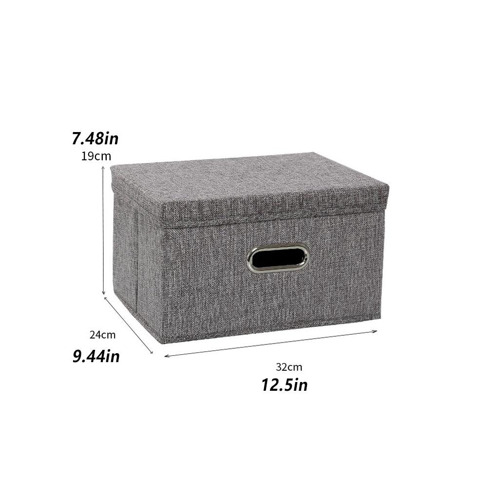 Capacity Lid Clothes Fabric Storage Box Organizer Closet Quilt Home Household Office Nursery Organization Tool