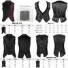 Gothic Halloween Steampunk Vest For Men And Women With Dark Pattern For Stage Performances