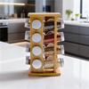 A84X-Seasoning Bottle Storage Rack Wooden Kitchen Condiment Rack Rotatable Fragrance Finishing Rack Multi-Layer