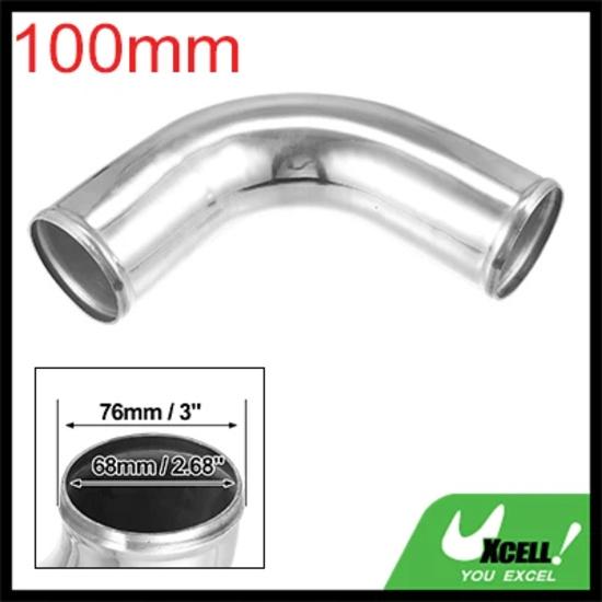 Uxcell Bend Elbow Tube Aluminum Alloy Car Univesral 25/38/45/51/63/76/89/102mm OD 100mm Length 90/180 Ddgree Air Intake Tube