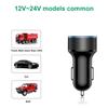 Car Charger Adapter Dual USB 2 Port Cigarette Lighter Adapter 3.1A Super Fast Charging Smart Mobile Phone Charger Aluminum Alloy