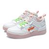 Li Ning CF New Series Classic Casual Non-Slip Lightweight Mid-Top Skate Shoes Women Sneakers White Pink AGCR112-1