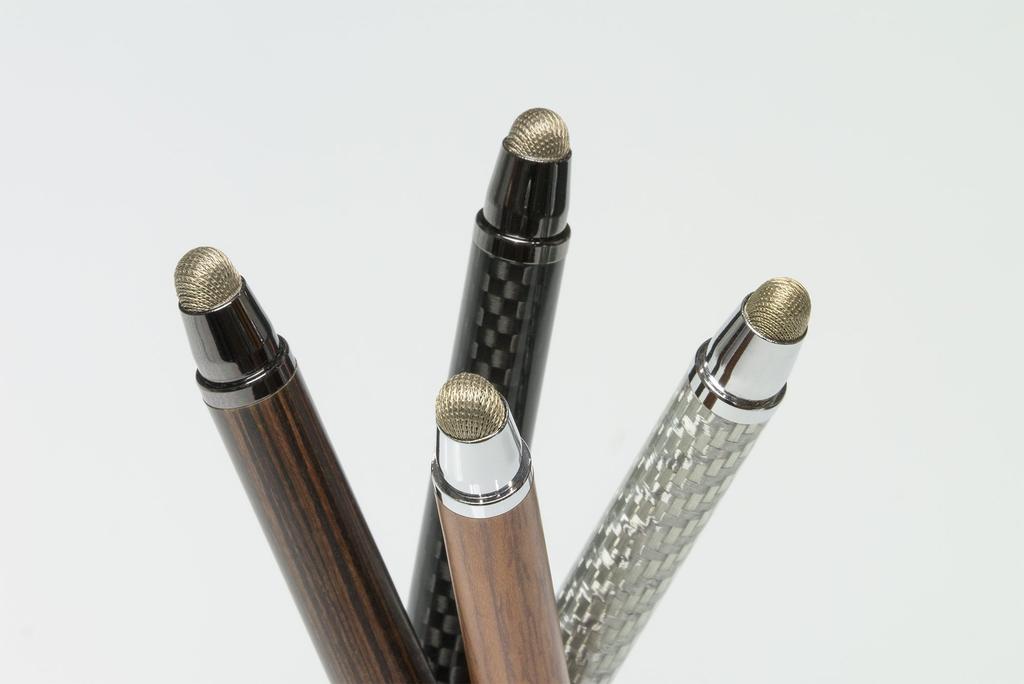 Deff Real carbon touch pen and ballpoint pen Black body carbon/black