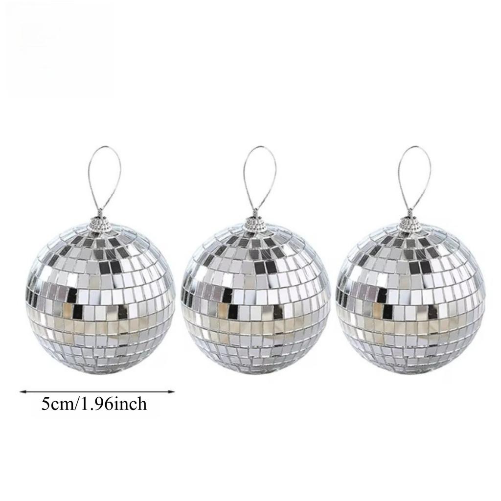 3-24Pcs Mirror Disco Ball Christmas Ball Ornament Set Xmas Tree Hanging Pendant Merry Christmas Decoration for Home New Year Gif