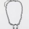 Retro Punk Style Chain Punk Chain Rivet Necklace New Nose Clip Necklace  Women