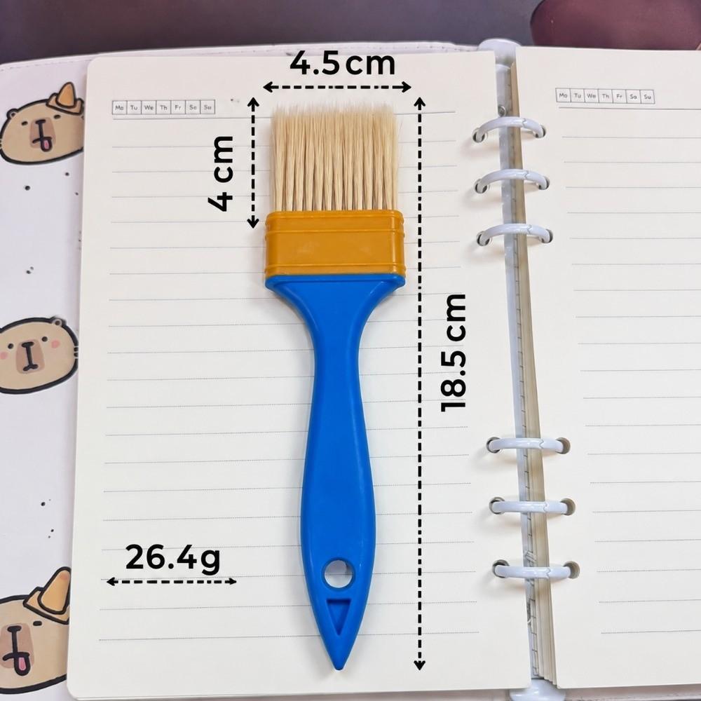 10pcs Nylon Bristle Flat Brush Set High Elasticity Chip Brush Flat Paint Brush Dust Cleaning