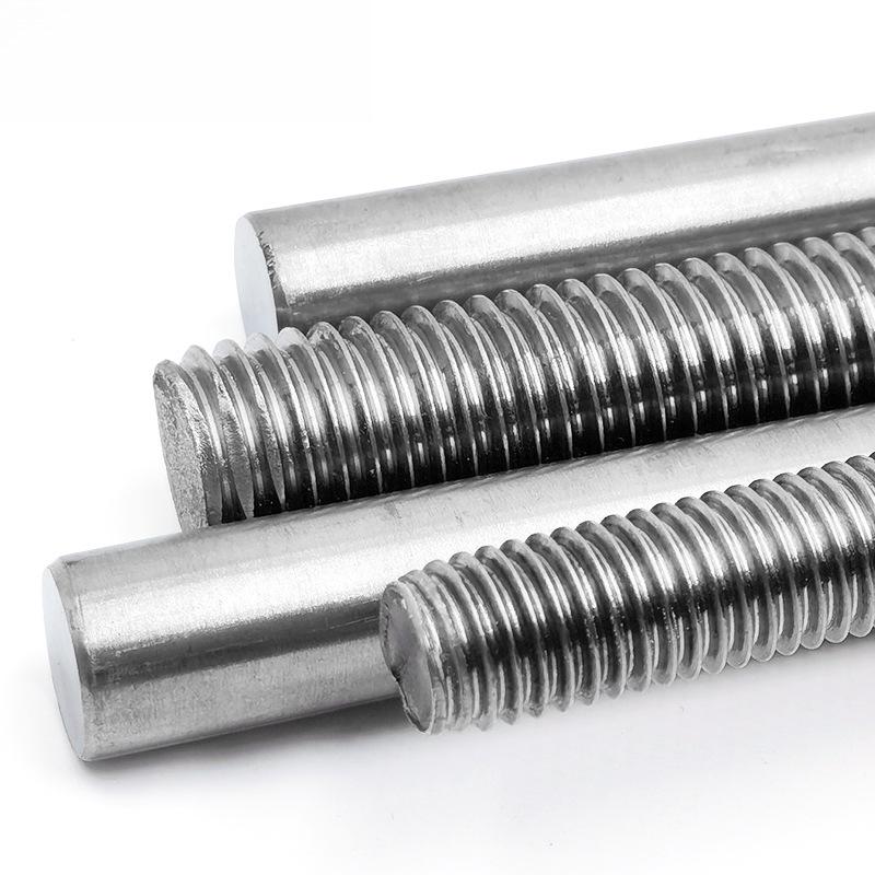 Pure Titanium TA2/TC4 Alloy Fully Threaded Rod, Round Bright Bar, 1 Meter