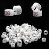 No.001-100 Bird Clip Ring ID 8mm Plastic Digital Markup Parrot Pigeons 10 Colors Marking Ring Bird Training Foot Ring