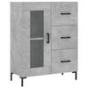 VidaXL Buffet Concrete Grey 69.5x34x90 Cm Engineered Wood 828048