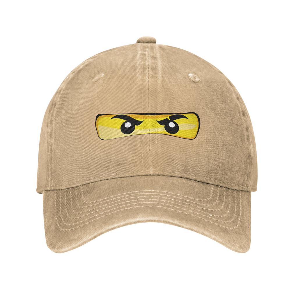 N-Ninjagos Eyes Game Cartoon Baseball Cap Distressed Washed Caps Hat Outdoor Travel Unstructured Soft Snapback Cap